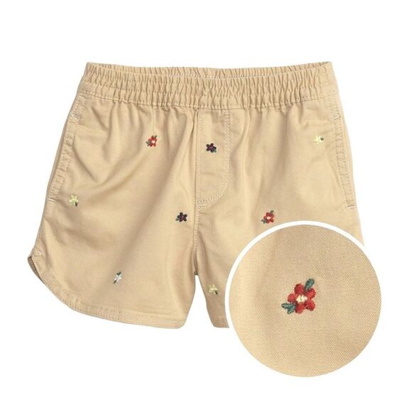 Gap Kids Pull On Dolphin Shorts Floral Embroidery SZ XXL 14/16 - Picture 1 of 7